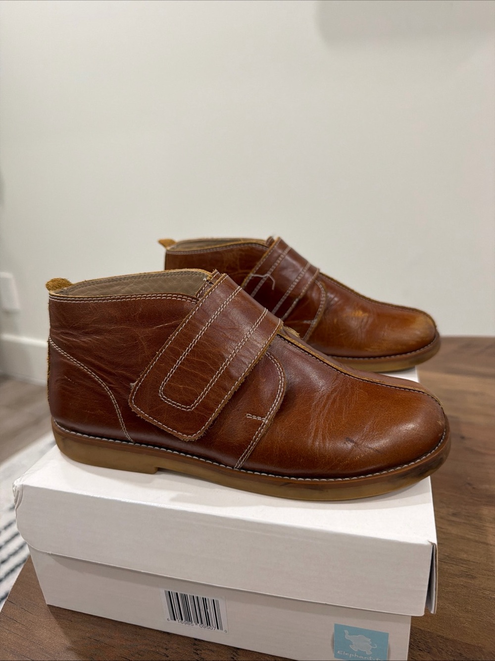 Elephantito Brown Leather Kids Boots